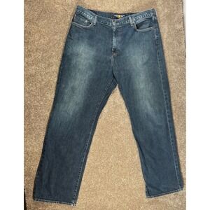 Lucky Brand 181 Mens Jeans 38 x 32 Straight Leg Dark Wash Denim Casual Pants
